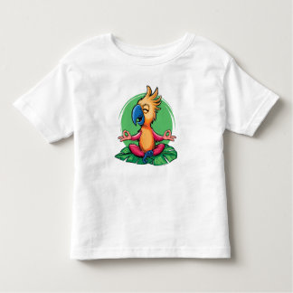Zen Parrot - Tropische Medizin Kunst Kleinkind T-shirt