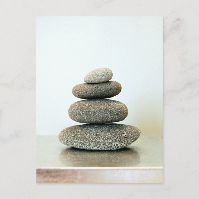 Zen Pebbles Postcard Postkarte (Vorderseite)