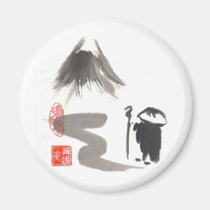 Zen-Pilger-Magnet Magnet