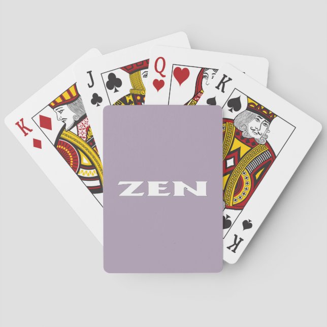Zen-Poker, der Karten spielt Spielkarten (Rückseite)