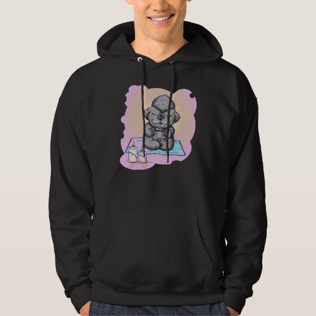 Zen Poodle Hoodie (Vorderseite)