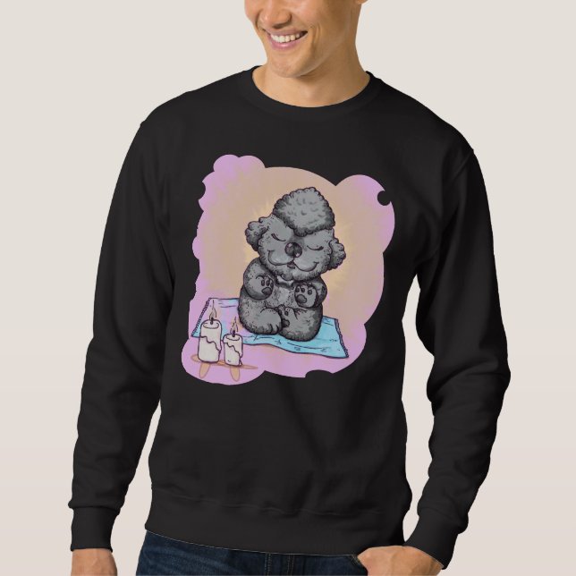 Zen Poodle Sweatshirt (Vorderseite)