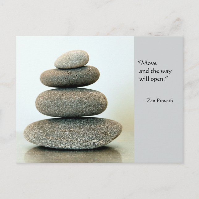 Zen Proverb Postcard Postkarte (Vorderseite)