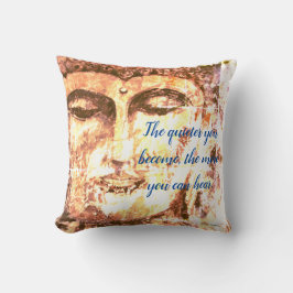 Zen Quote Buddha Art Throw Kissen