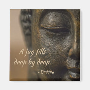 Zen Quote Buddha Statue Magnet