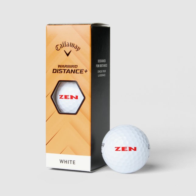 Zen red Callaway Warbird Golfbälle 3 pk (Verpackungen)