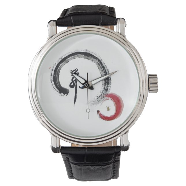Zen Red, Enso Armbanduhr (Vorderseite)