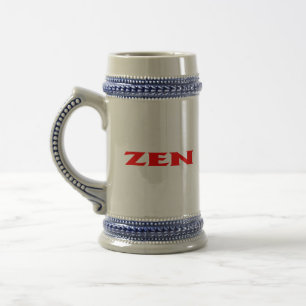 Zen red stein bierglas