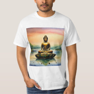 Zen-Reflektionen: Buddha Meditation Kontur sammeln T-Shirt