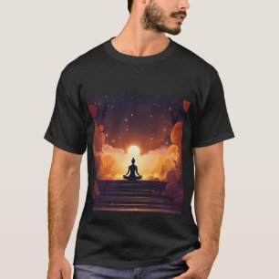 Zen-Reflektionen: Buddha Meditation Kontur sammeln T-Shirt