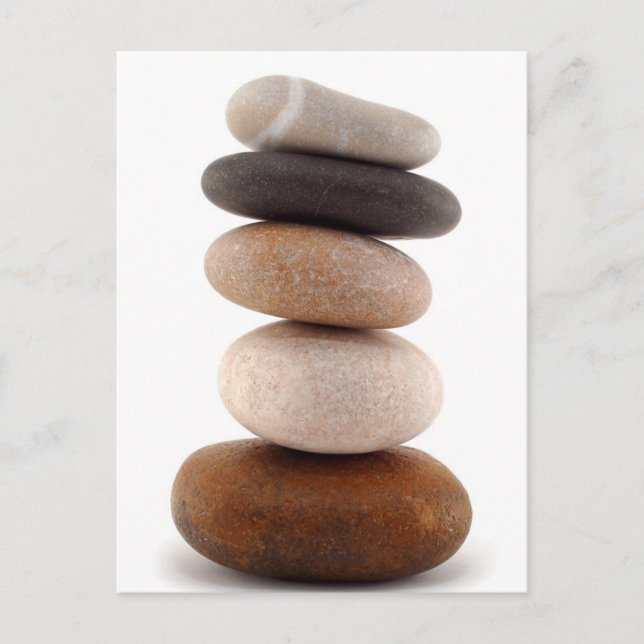 Zen Rocks; Postkarte (Vorderseite)