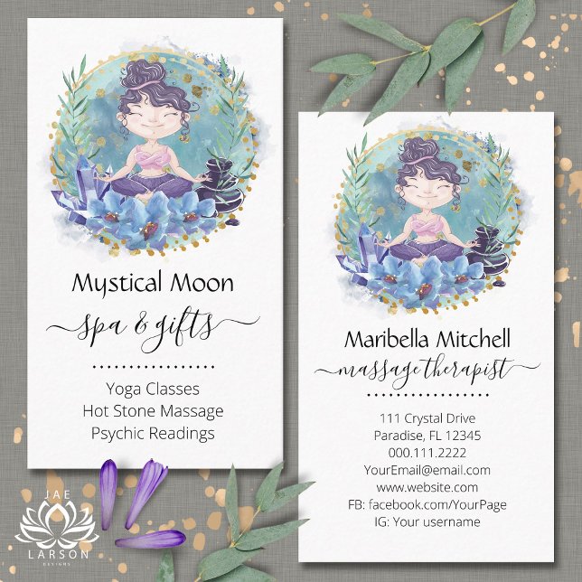 Zen rocks Yoga Wellness-Center Massage Therapeut B Visitenkarte (Von Creator hochgeladen)