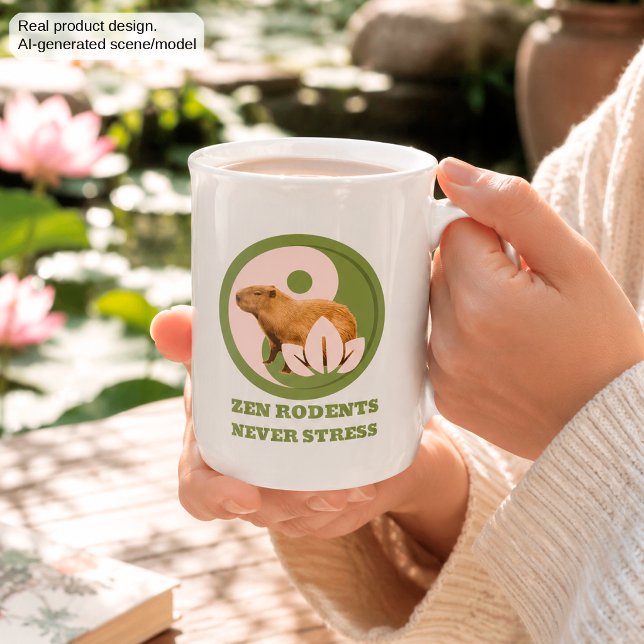 Zen Rodents stress Capybara Prozellantasse (Von Creator hochgeladen)