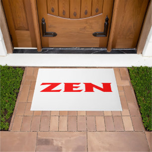 Zen-Rot-Doormat Fußmatte