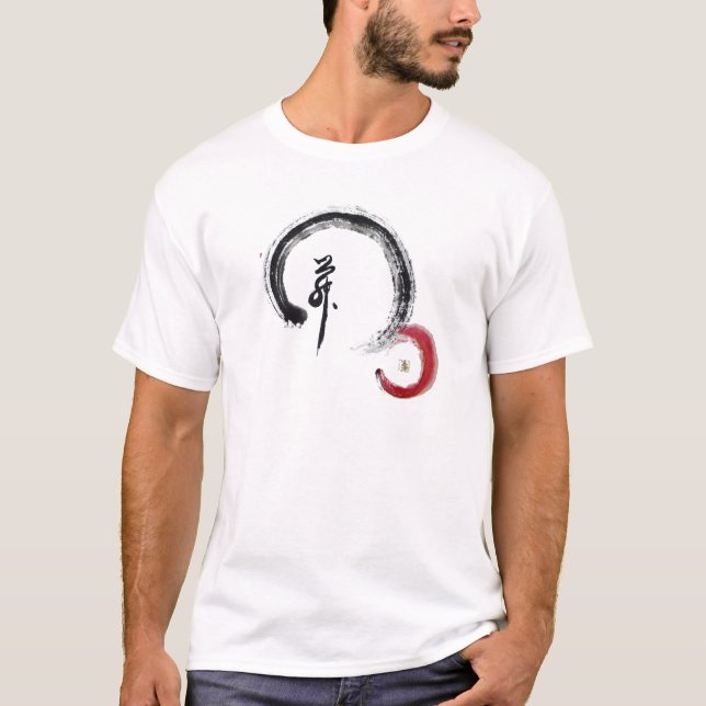 Zen-Rot - Enso T-Shirt (Vorderseite)