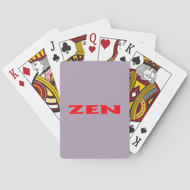 Zen Rot-Grau-Poker-Spielkarten Spielkarten (Rückseite)
