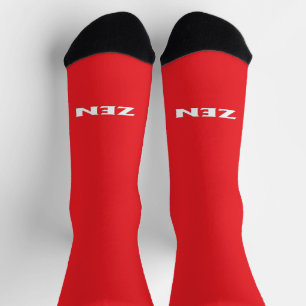 Zen-Rot-Hin-Premiumsocken Socken