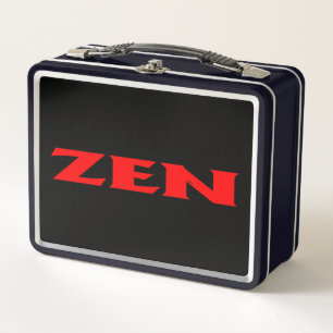 Zen-Rot-Lunchbox Metall Brotdose