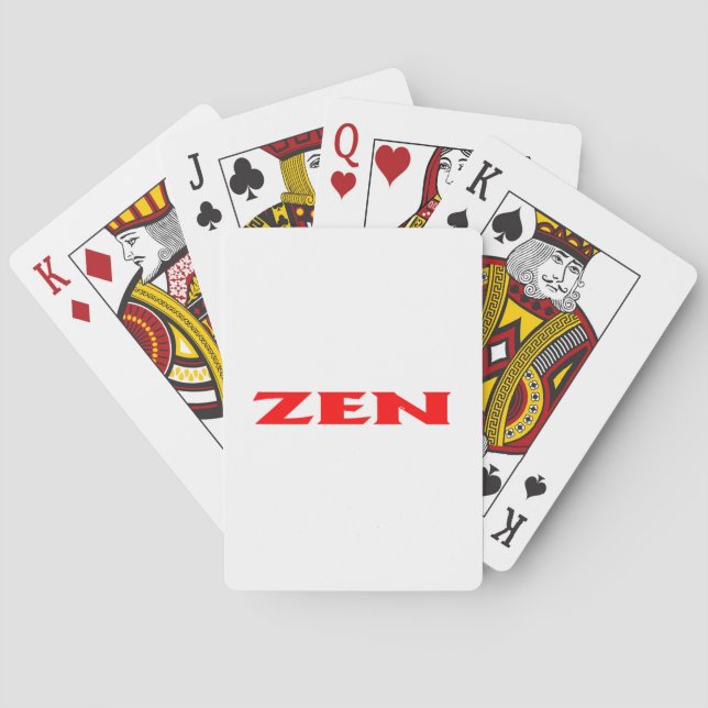 Zen-Rot-Poker-Spielkarten Spielkarten (Rückseite)
