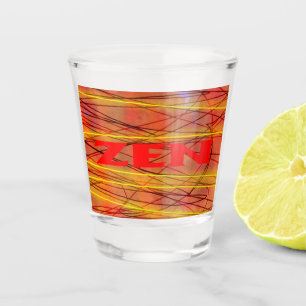 Zen-Rotdrahtschicht Schnapsglas