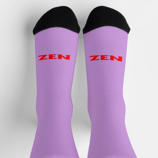 Zen-Rote Lila-Prämiensocken Socken (Oben)