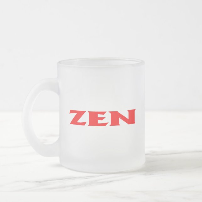 Zen-rote mattierte Tasse (Links)