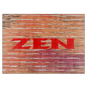 Zen-rote Schilf Glasschneidplatte Schneidebrett