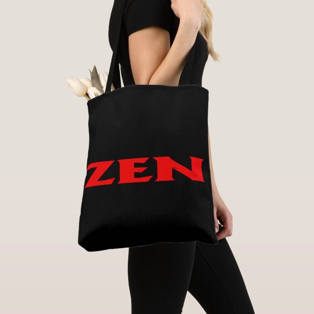 Zen-rote schwarze Schultertasche (Von Nahem)