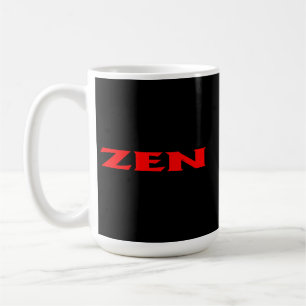 Zen-rote schwarze Tasse