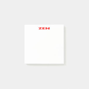 Zen-rote weiße Notizblöcke Post-it Klebezettel