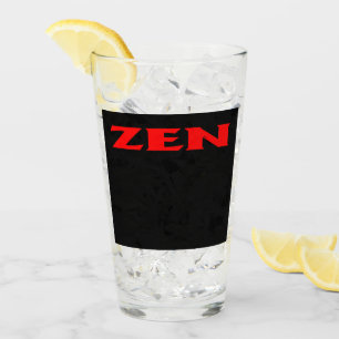 Zen roter schwarzer Glassklumpen Glas