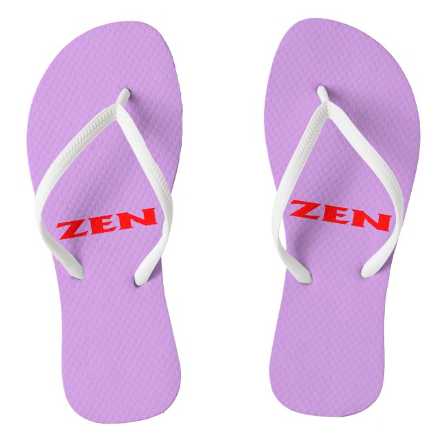 Zen-Rotlila-Flip-Flops Flip Flops (Fußbett)