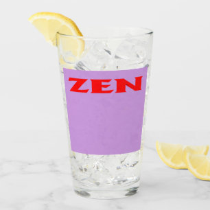 Zen-Rotlila-Glas-Tumbler Glas