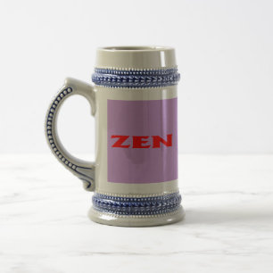 Zen Rotlila stein Bierglas