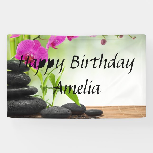 Zen,Ruhe,rosa orchid,schön,Wellness-Center,Heilung Banner (Horizontal)