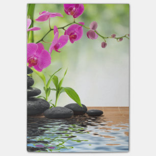 Zen,Ruhe,rosa orchid,schön,Wellness-Center,Heilung Post-it Klebezettel