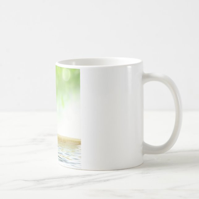 Zen Ruhe Wassergarten durch heilende Liebe Kaffeetasse (Rechts)