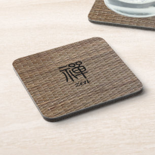 Zen Rustic Tatami Print Untersetzer