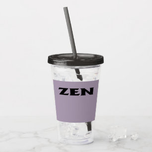 Zen schwarz-grau schwarz Acryltumbler Acryltrinkbecher