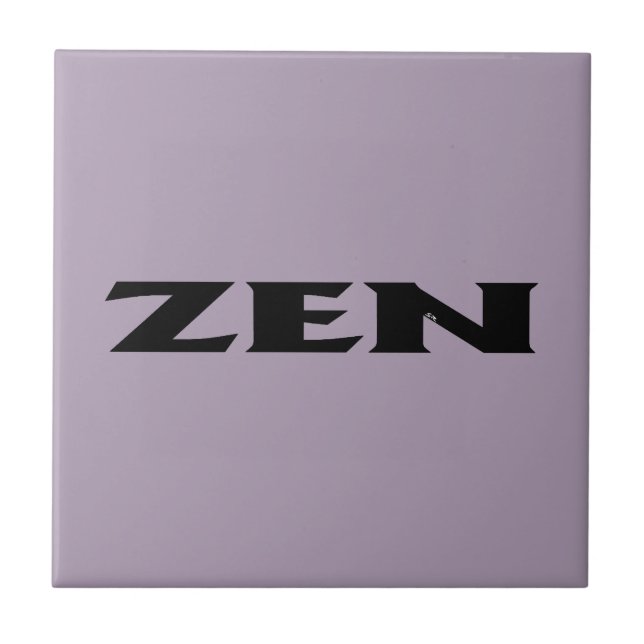 Zen schwarz graue kleine Fliese (Vorderseite)
