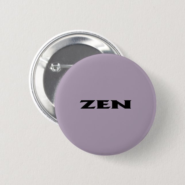 Zen Schwarz-Graue Standard-Rundtaste Button (Vorne & Hinten)