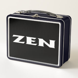 Zen-Schwarz-Lunchbox Metall Brotdose