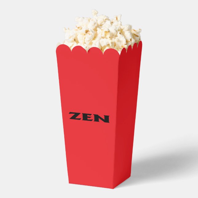 Zen-schwarz-rote Popcornboxen Geschenkschachtel (Geplatzt)