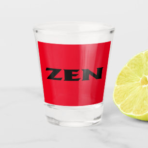 Zen-Schwarz-Schuss-Glas Schnapsglas