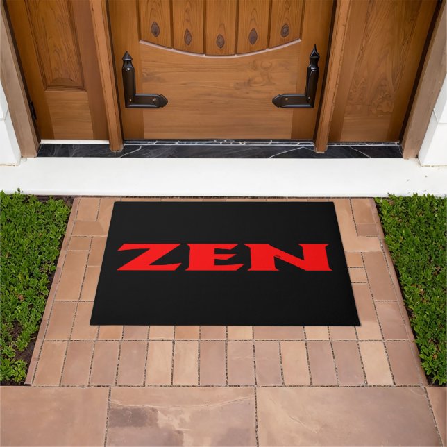 Zen-Schwarz-Türmchen Fußmatte (Außenbereich)