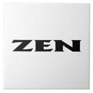 Zen Schwarz-weiß große Fliesen