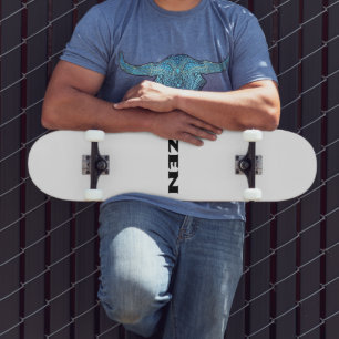 Zen Schwarz-weiß Skateboard
