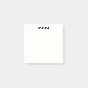 Zen-Schwarz-weiße Notizblöcke Post-it Klebezettel