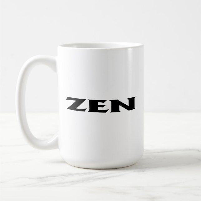 Zen Schwarz-weiße Tasse (Links)