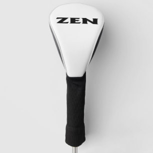 Zen Schwarz-weißer Golfklubfahrer Kopfabdeckung Golf Headcover